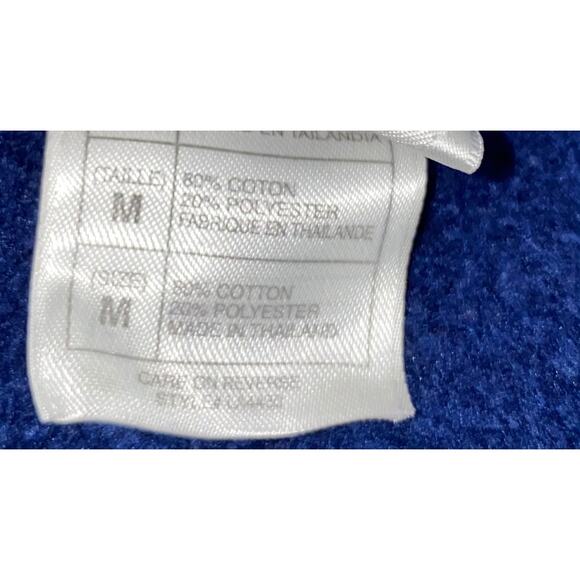 Disney Tigger blue hooded sweatshirt embroidered snap up hoodie size medium - Picture 7 of 7